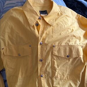 Versace Jeans Collection Yellow Casual Button Down Shirt XXL